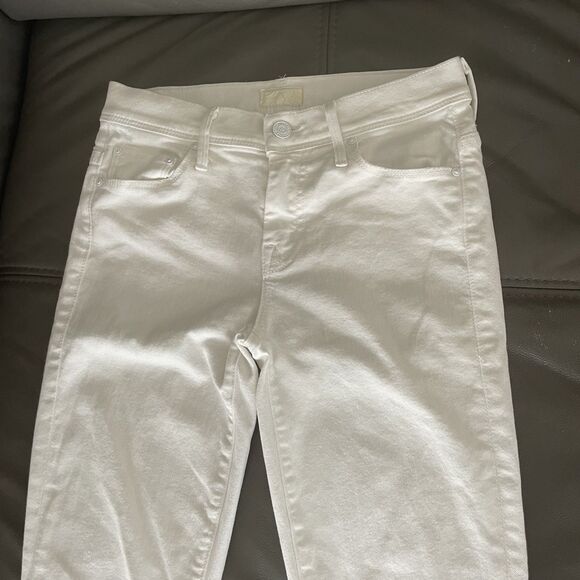 Mother Jeans The Cruiser White Flared Sz 25 - Picture 8 of 16